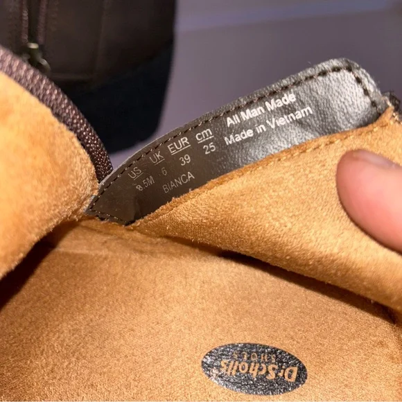 NWT Dr Scholl's Bianca Wedge Bootie - Chocolate Brown - Size 8.5 - Picture 8 of 11